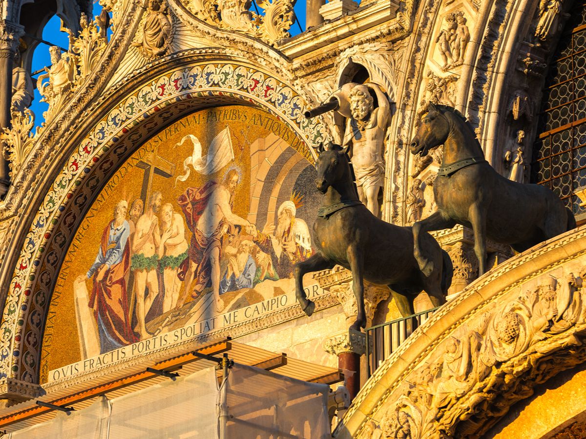 St. Mark's Facade at sunset