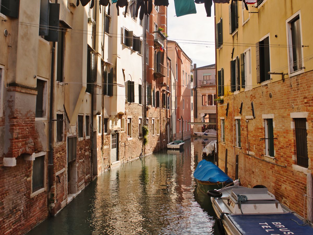 back canals in venice