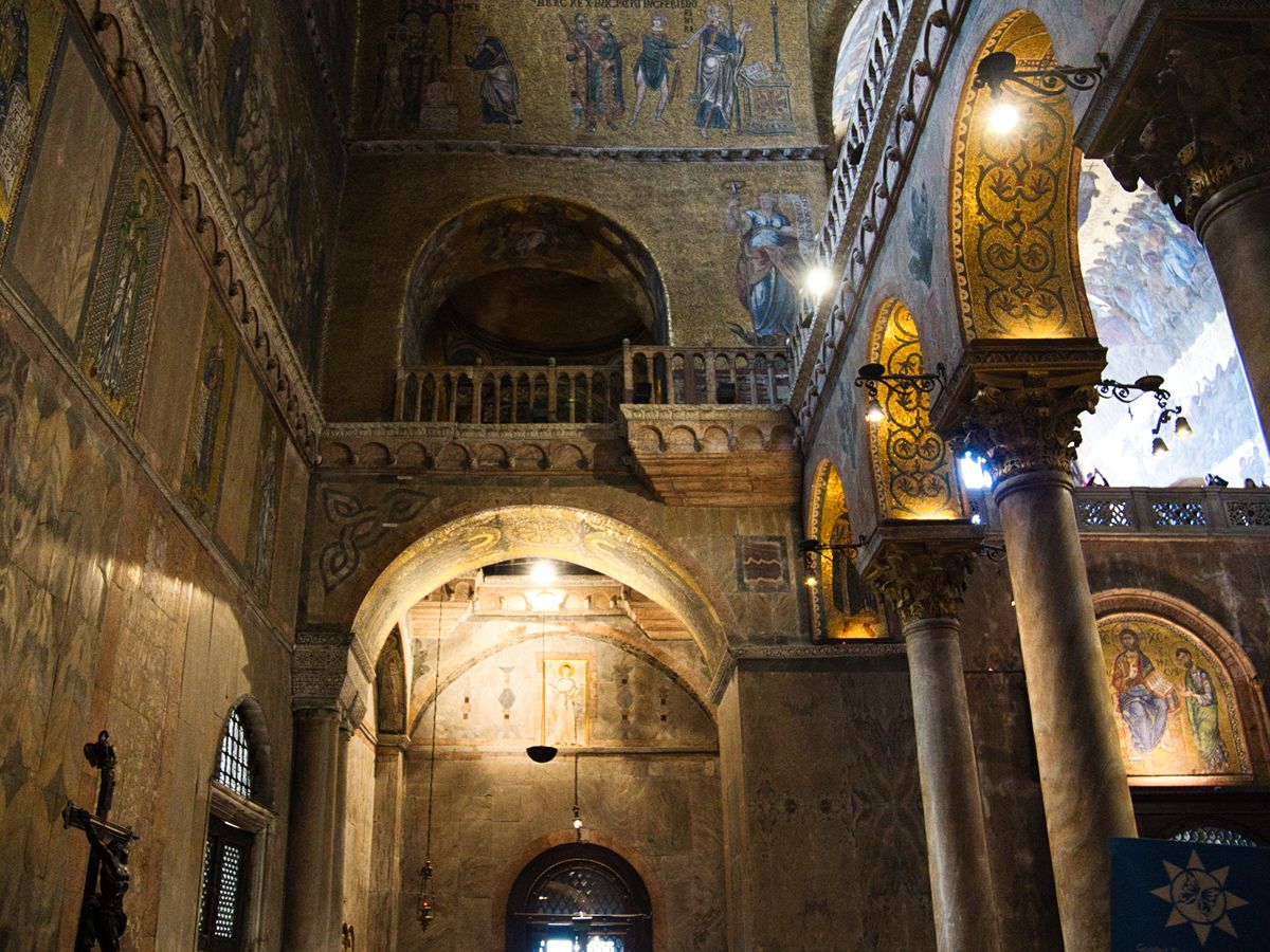 interiors of St. Mark's basilica