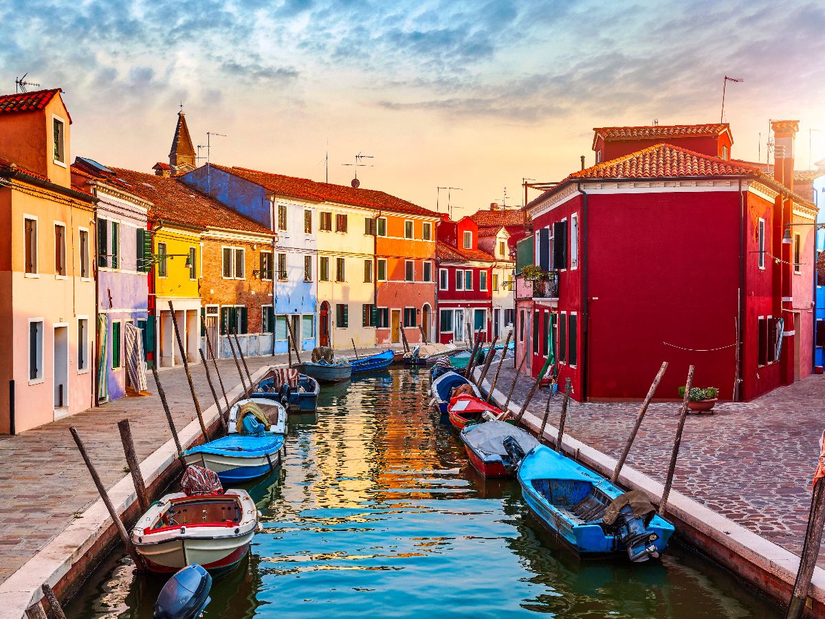 Burano canal view